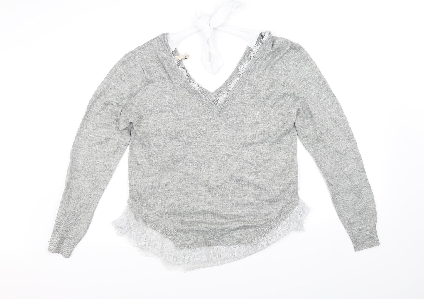 Divided Womens Grey   Pullover Jumper Size XS