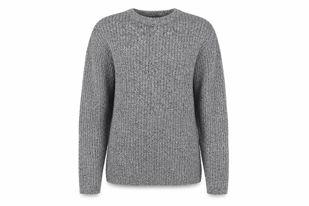 Front view of New Look women’s grey jumper, size S