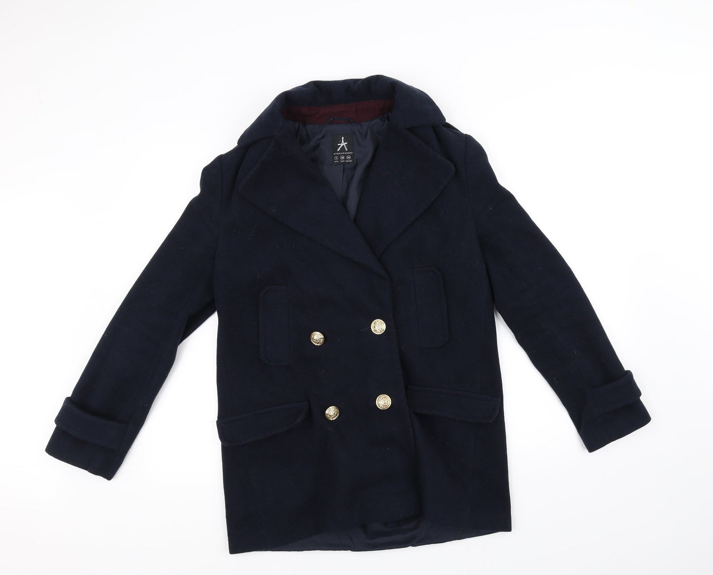 Atmosphere Womens Blue   Jacket Coat Size 8