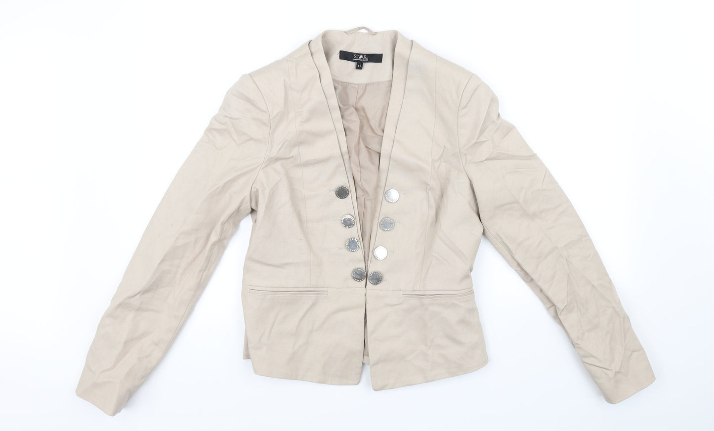Julie mcdonald Womens Beige   Jacket  Size 12