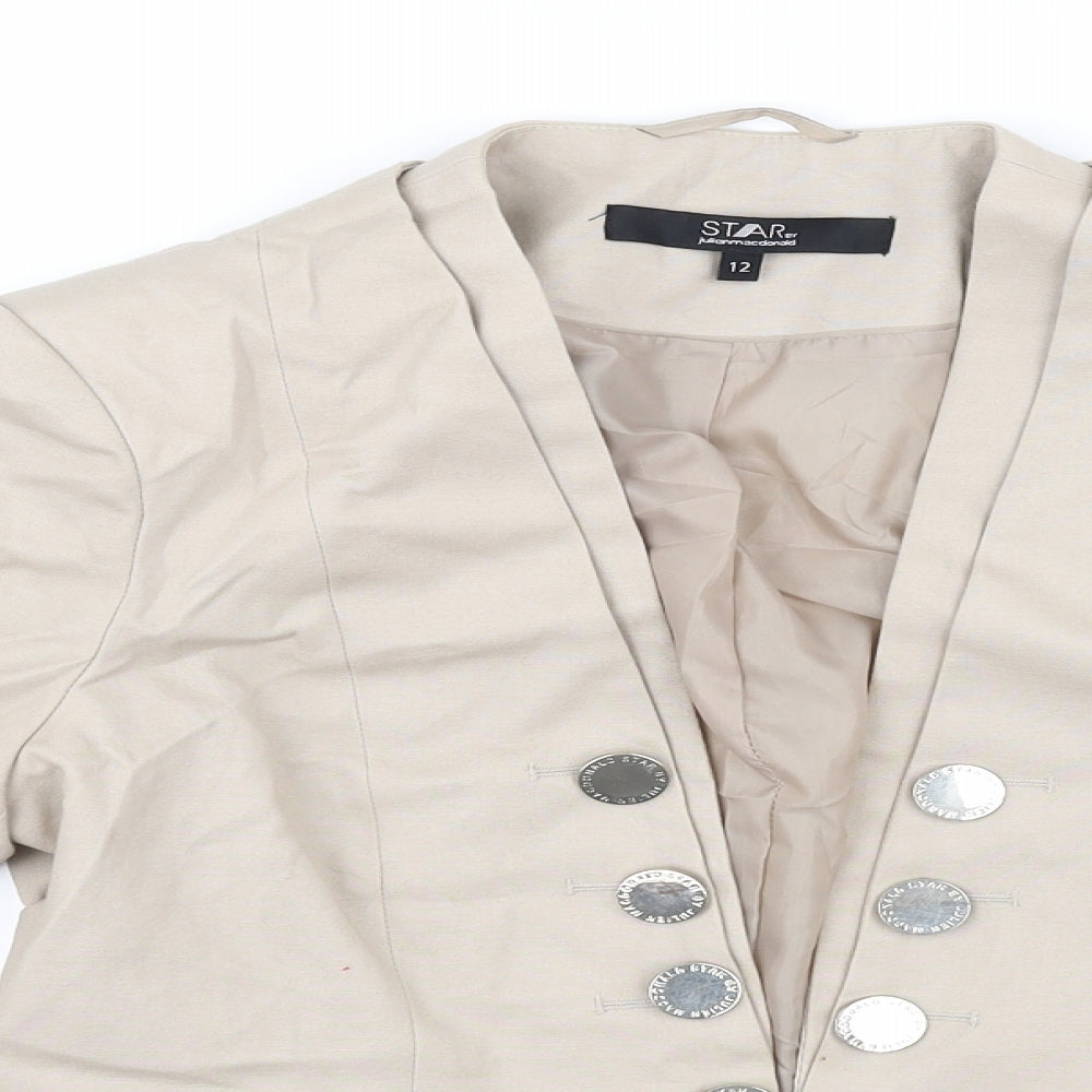 Julie mcdonald Womens Beige   Jacket  Size 12