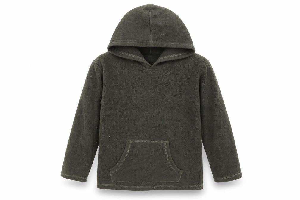 Front view of Preworn boys’ green jumper, size 8-9, years