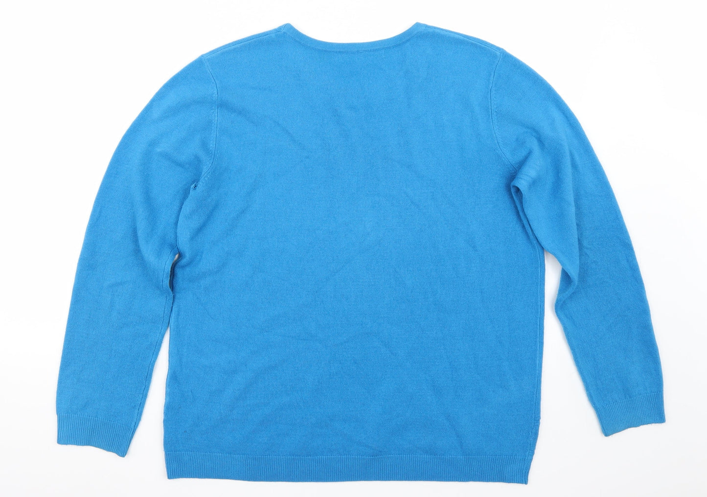 Vida Vi Womens Blue   Pullover Jumper Size XL