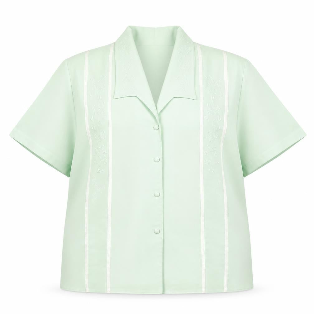 Michael Gold Womens Green   Basic Button-Up Size 18