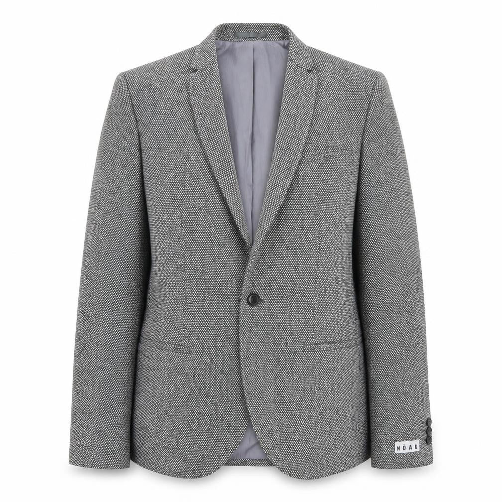 Front view of Noak women’s white jacket blazer, size UK 38