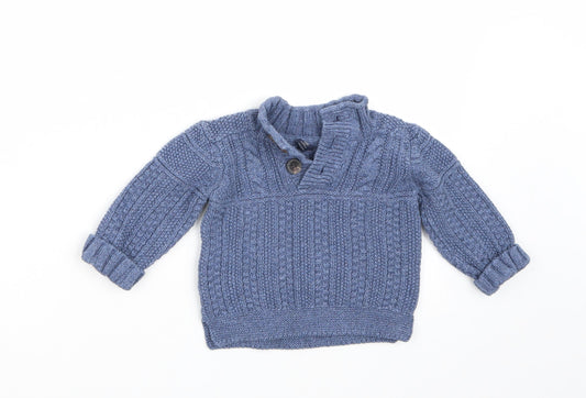 Gap Boys Blue   Pullover Jumper Size 0-3 Months