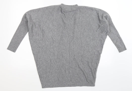 Nicole Womens Grey  Knit Pullover Jumper Size XL  - Oversized