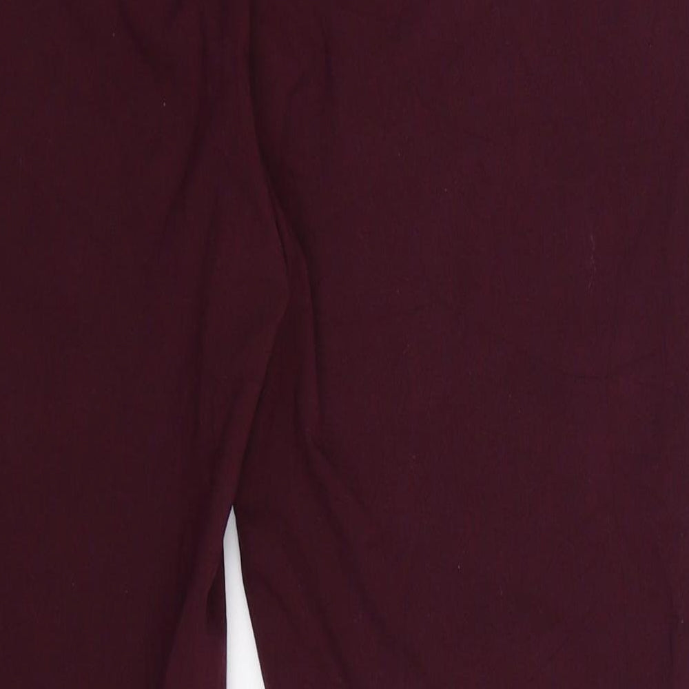 United Colors of Benetton Womens Purple   Trousers  Size 14 L28 in