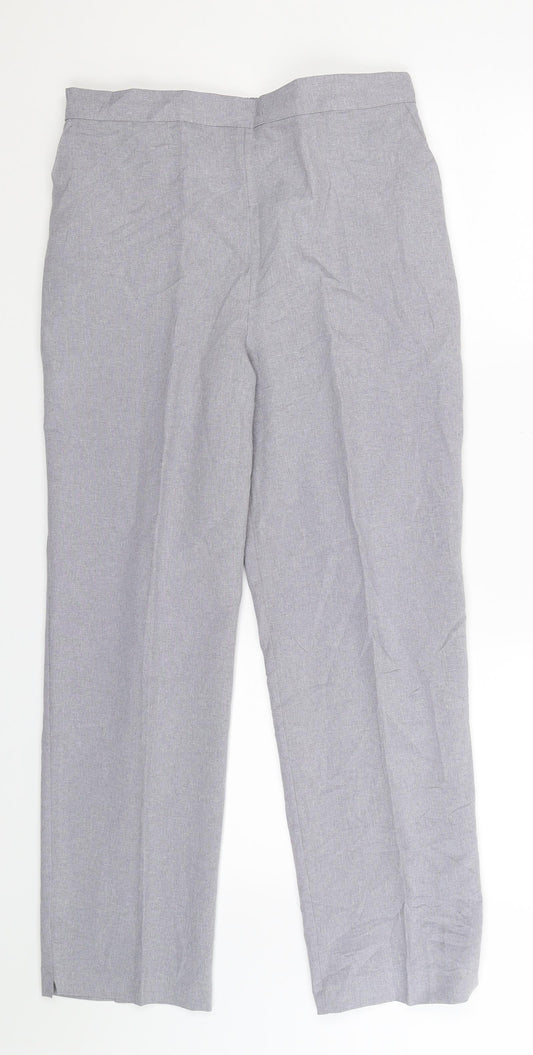Preworn Womens Grey   Trousers  Size 14 L28 in