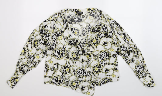 Topshop Womens White   Basic Blouse Size 10