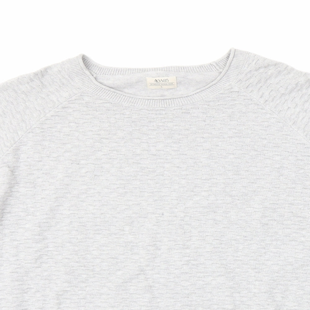 Authentic Casual Wear Mens Grey   Pullover Jumper Size L