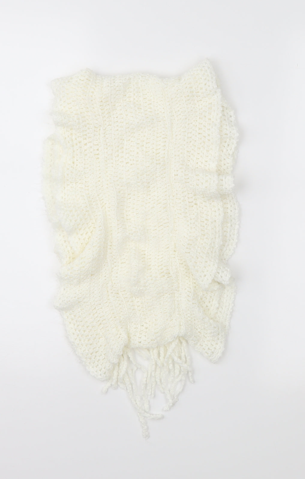 Preworn Womens Ivory    Scarf