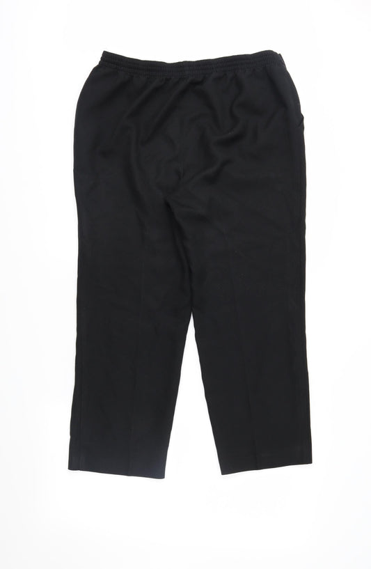 Marks and Spencer Womens Black   Trousers  Size 14 L26 in