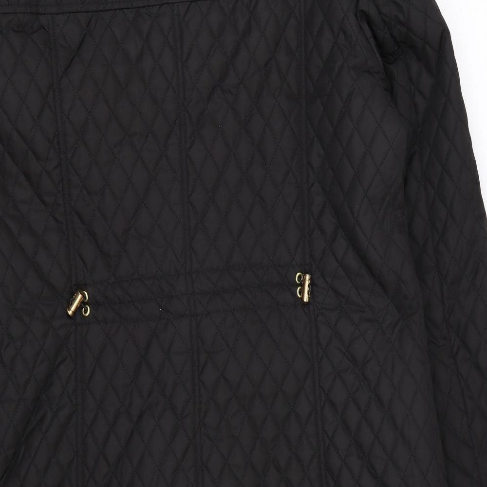 Country Casuals Womens Black   Overcoat Coat Size 10