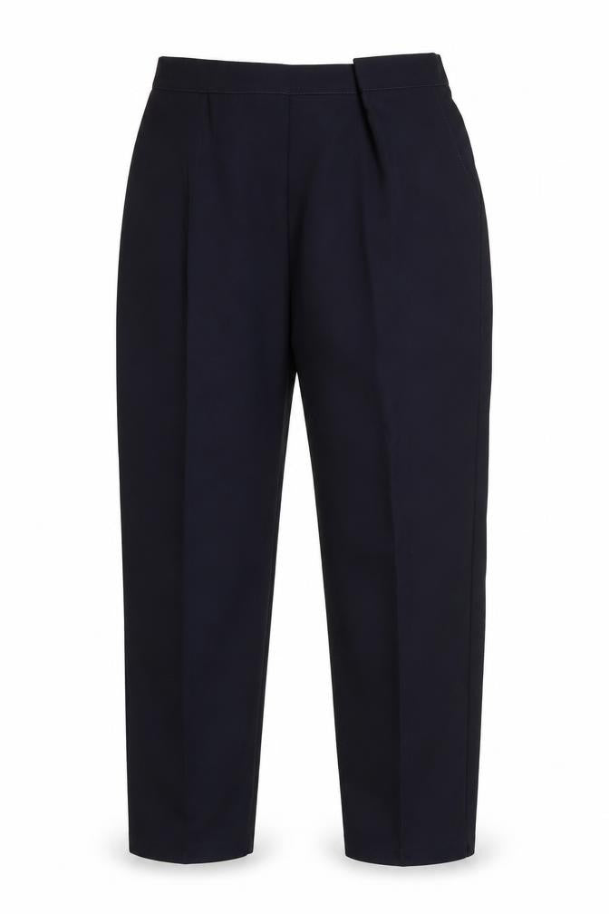Front view of NSF women’s blue trousers, size UK 18, 25-inch leg
