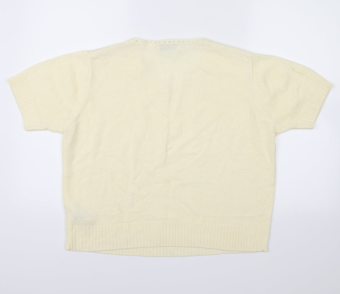 Jumper Womens Yellow   Pullover Jumper Size L
