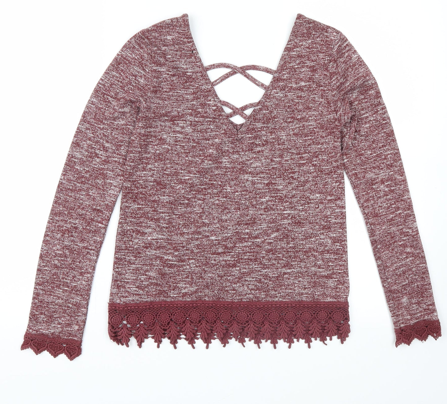 Miss Selfridge Womens Red   Pullover Jumper Size 4