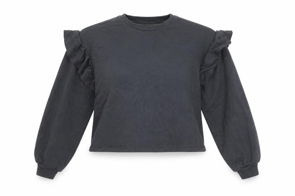 Front view of H&M women’s grey jumper, size M