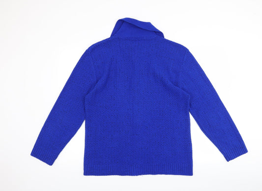 Glimpse Womens Blue   Cardigan Jumper Size L
