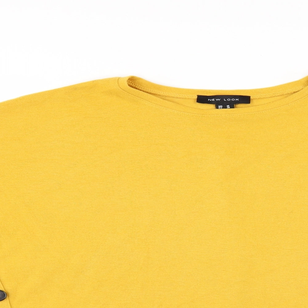 New Look Womens Yellow   Basic Blouse Size 10