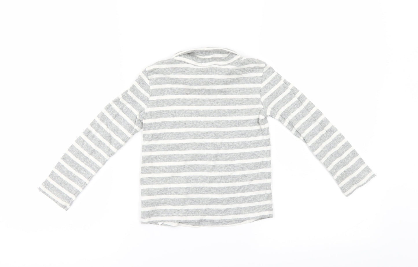 Gap Girls Grey Striped  Pullover Jumper Size 3 Years