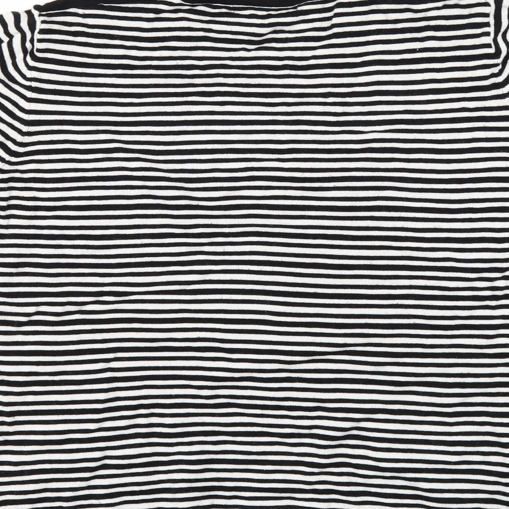 Annabelle Womens White Striped  Basic Blouse Size 14