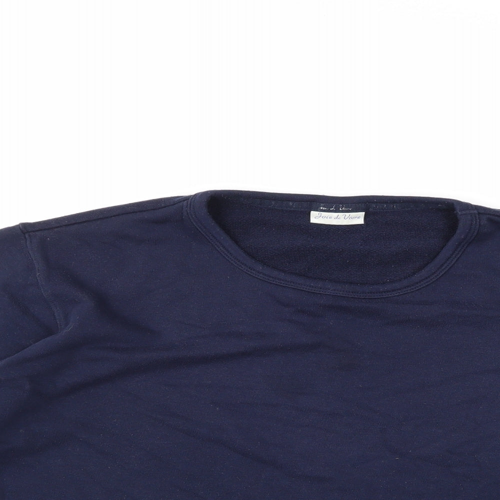 Joie de Vivre Womens Blue   Pullover Sweatshirt