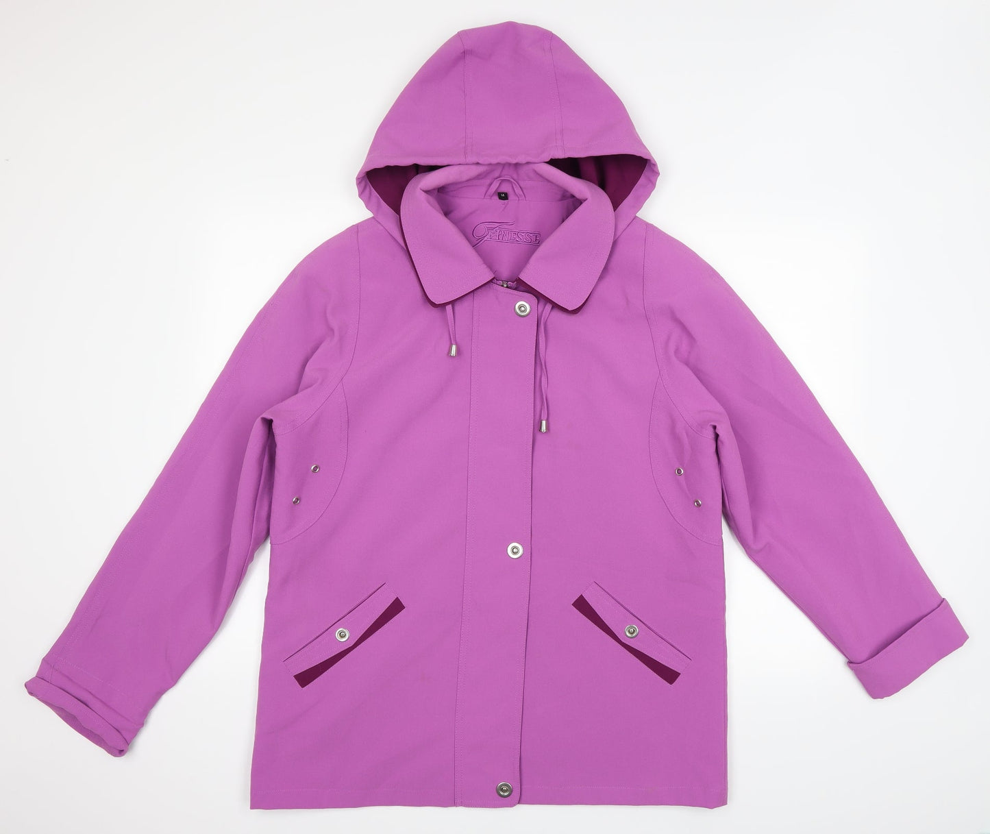 Finesse Womens Purple   Jacket Coat Size 14