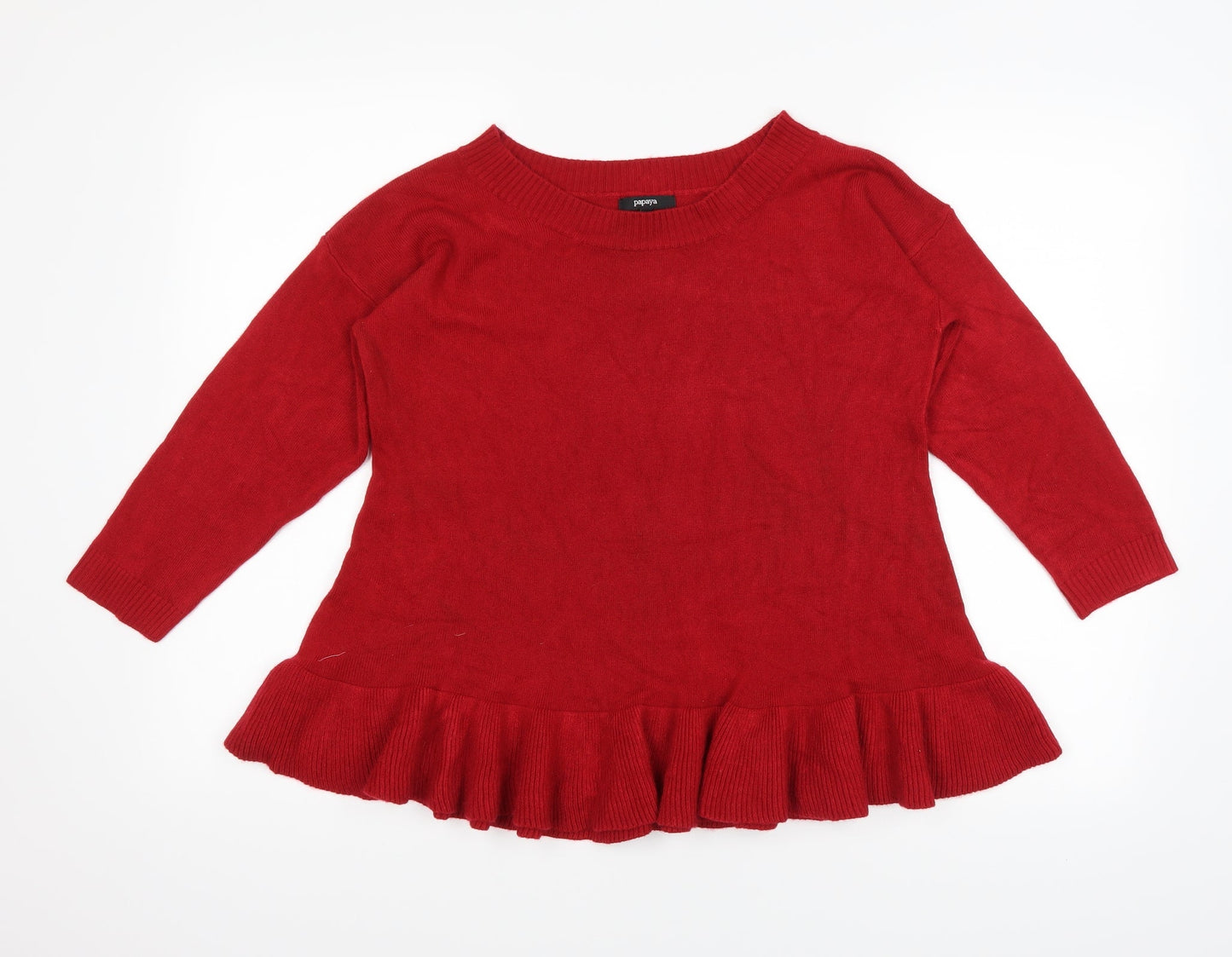 Papaya Womens Red   Pullover Jumper Size 10