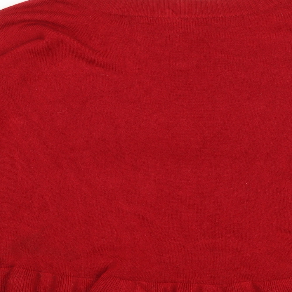 Papaya Womens Red   Pullover Jumper Size 10