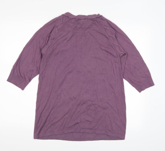 Klass Womens Purple   Pullover Jumper Size M