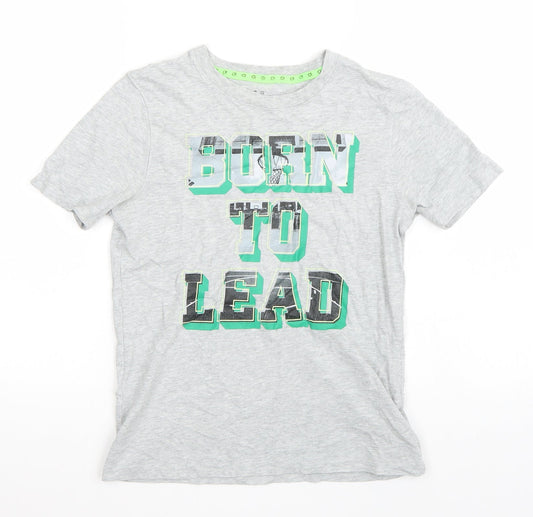 Gap Boys Grey   Basic T-Shirt Size 10-11 Years