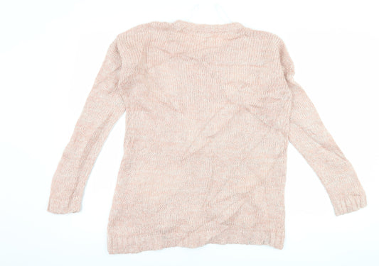 New Look Womens Pink   Pullover Jumper Size 8  - Hugs