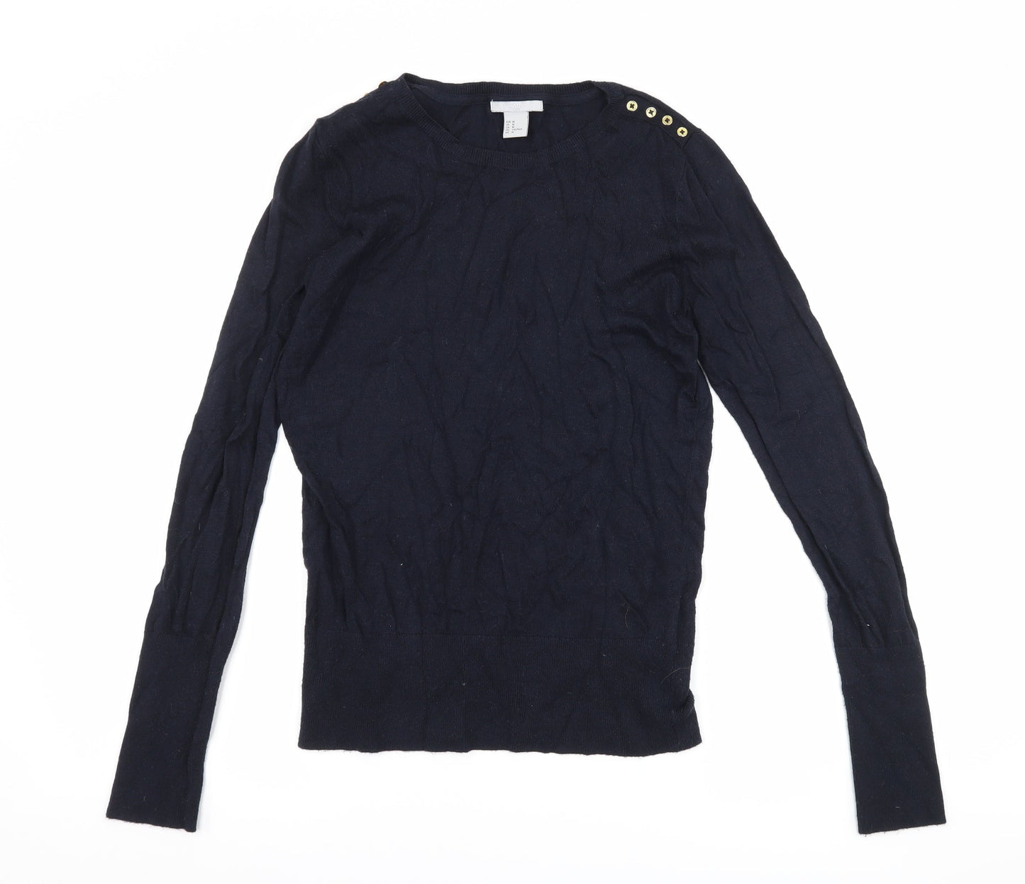 H&M Womens Blue   Pullover Jumper Size M
