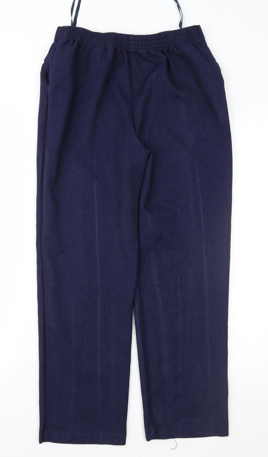 Papaya Womens Blue   Trousers  Size 10 L25 in