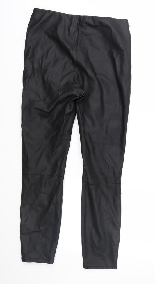Preworn Womens Black   Trousers  Size 10 L28 in