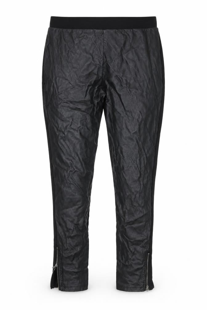 Front view of Next women’s black trousers, size UK 14, 26-inch leg
