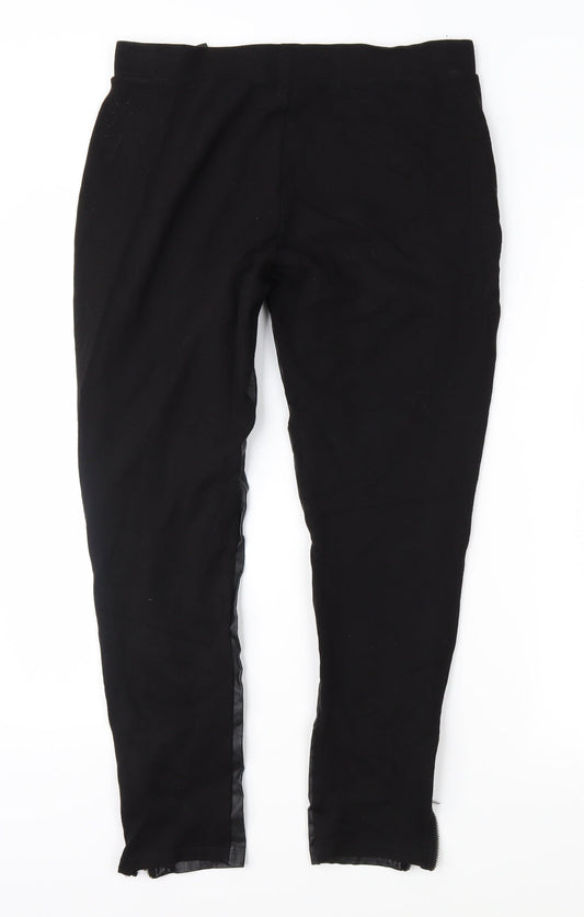 NEXT Womens Black   Trousers  Size 14 L26 in