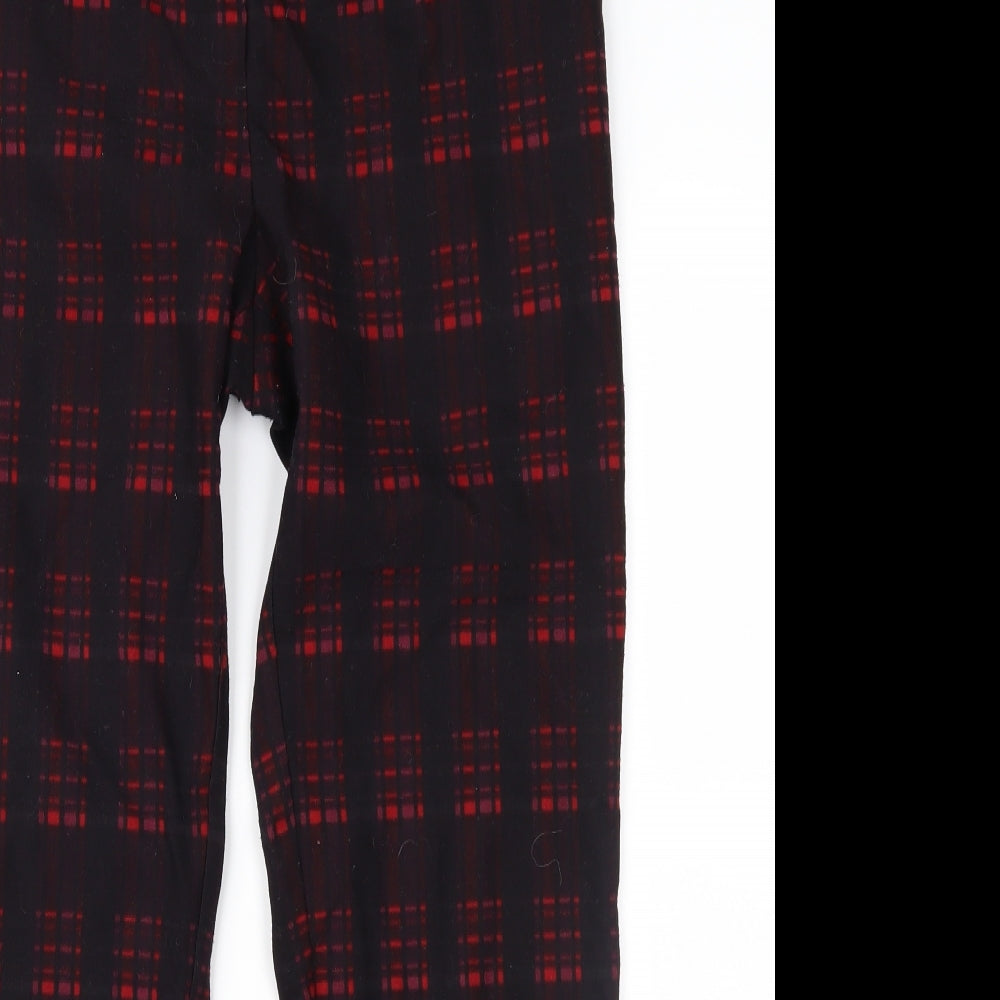 NEXT Womens Purple Check  Trousers  Size 32 in L26 in