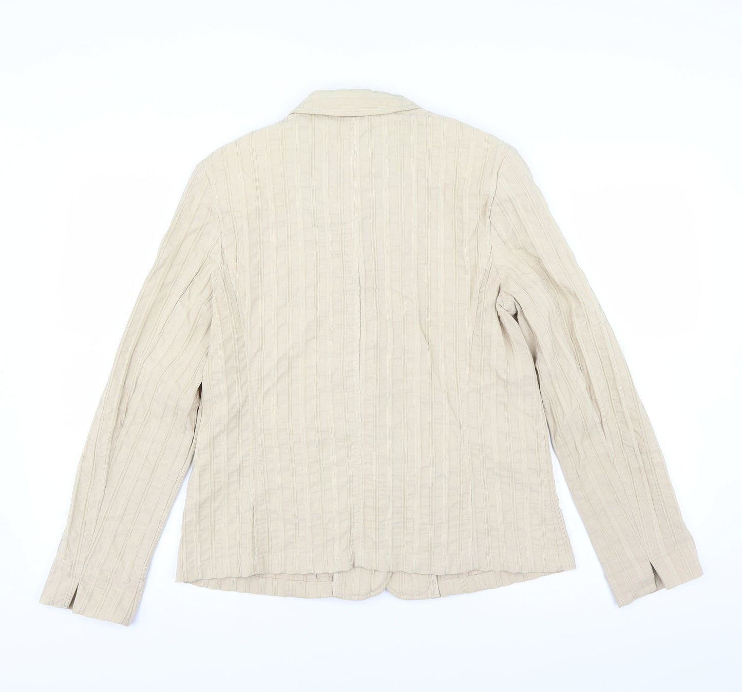 Lebek Womens Beige   Jacket Blazer Size 12
