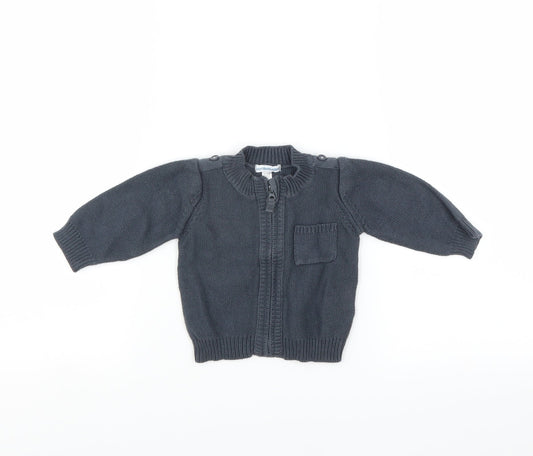Vertbaudet Boys Blue   Cardigan Jumper Size 6-9 Months