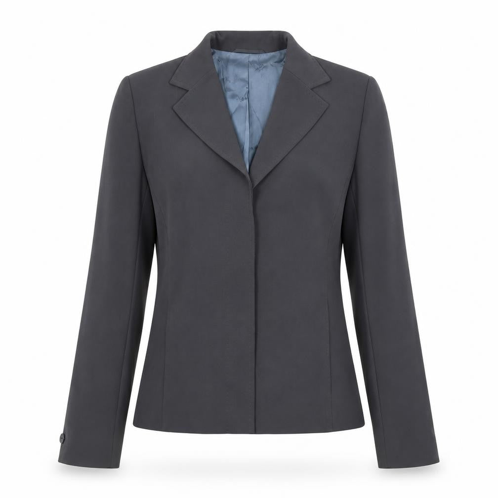 Front view of Marks & Spencer women’s grey jacket blazer, size UK 10