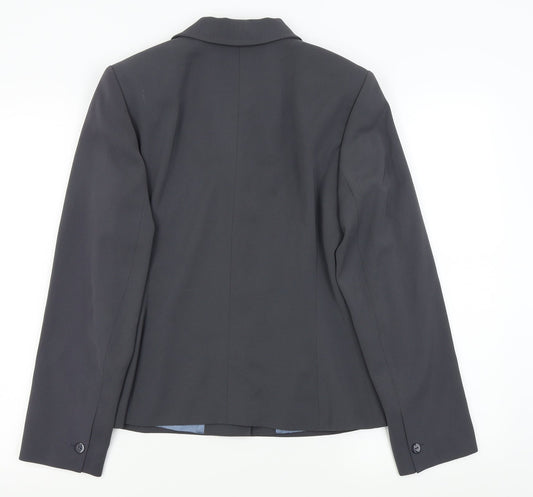 M&S Womens Grey   Jacket Blazer Size 10