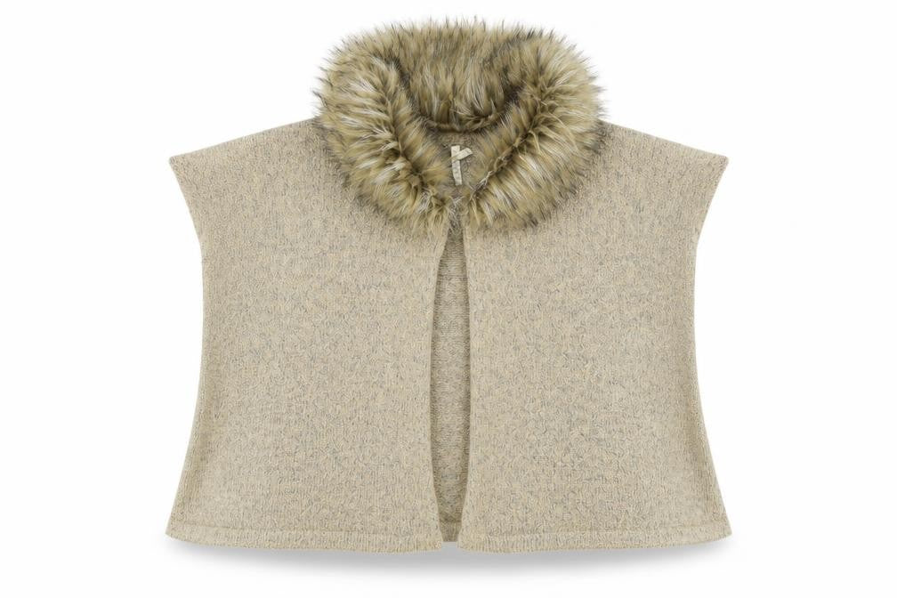 Front view of YD girls’ beige jumper, size 7-8, years