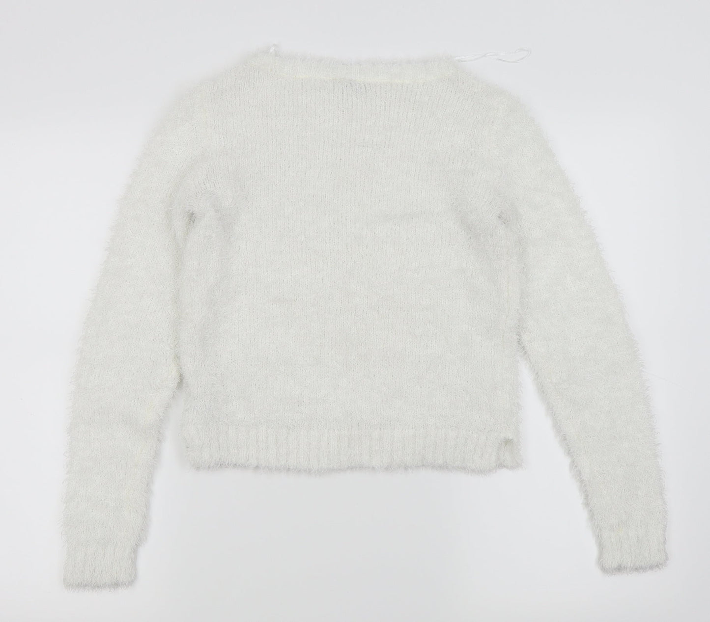 Divided by H&M Womens White   Pullover Jumper Size 4