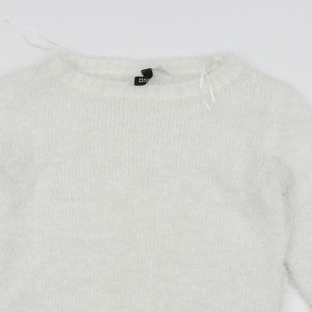 Divided by H&M Womens White   Pullover Jumper Size 4