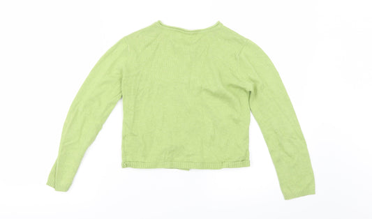 rodin Girls Green   Cardigan Jumper Size 6 Years