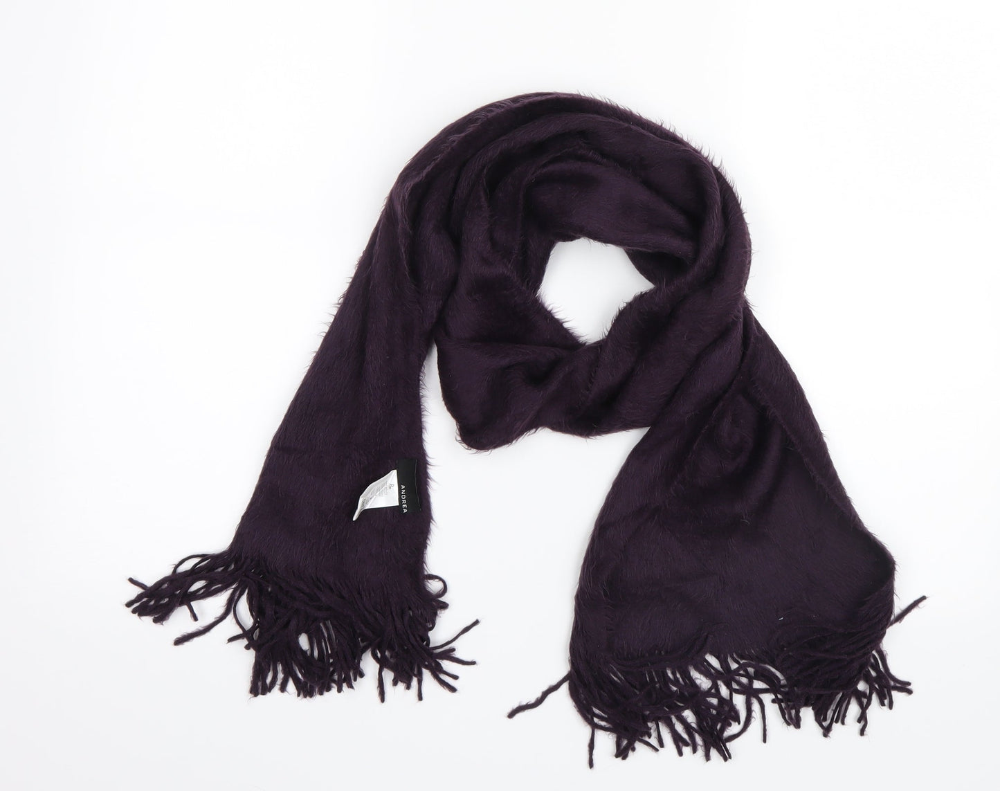 Andrea Womens Purple  Knit  Scarf