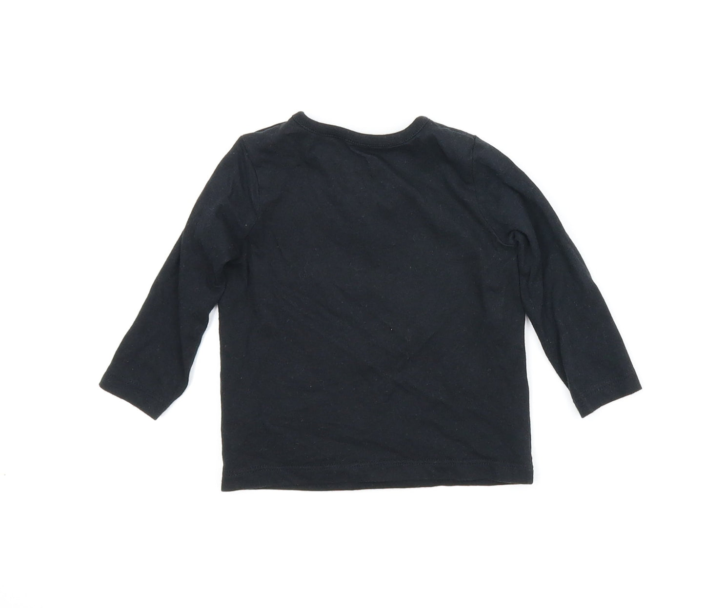 Fred & Flo Baby Black   Basic T-Shirt Size 3-6 Months