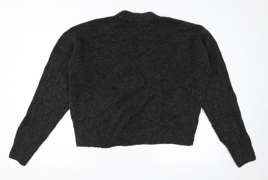 H&M Womens Grey   Pullover Jumper Size S